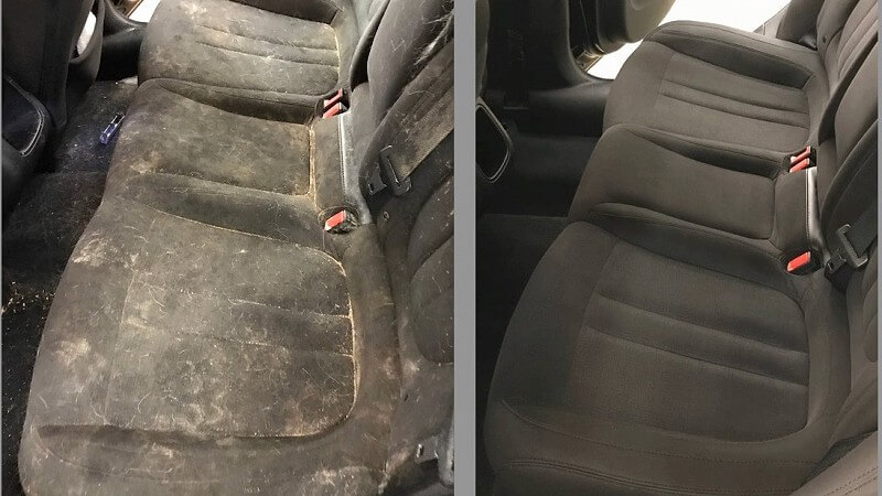 Before and after detailing