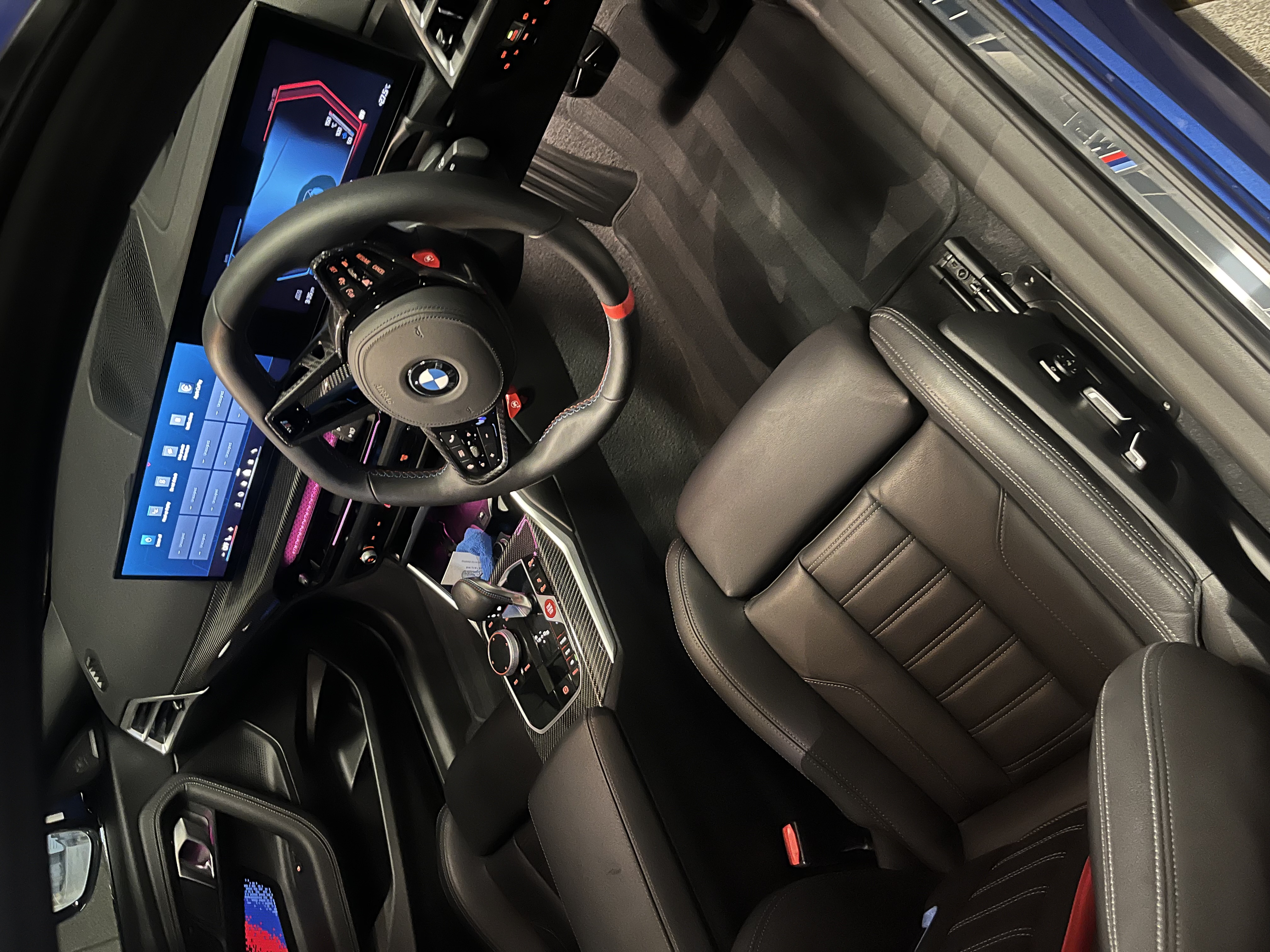 BMW interior after detailing