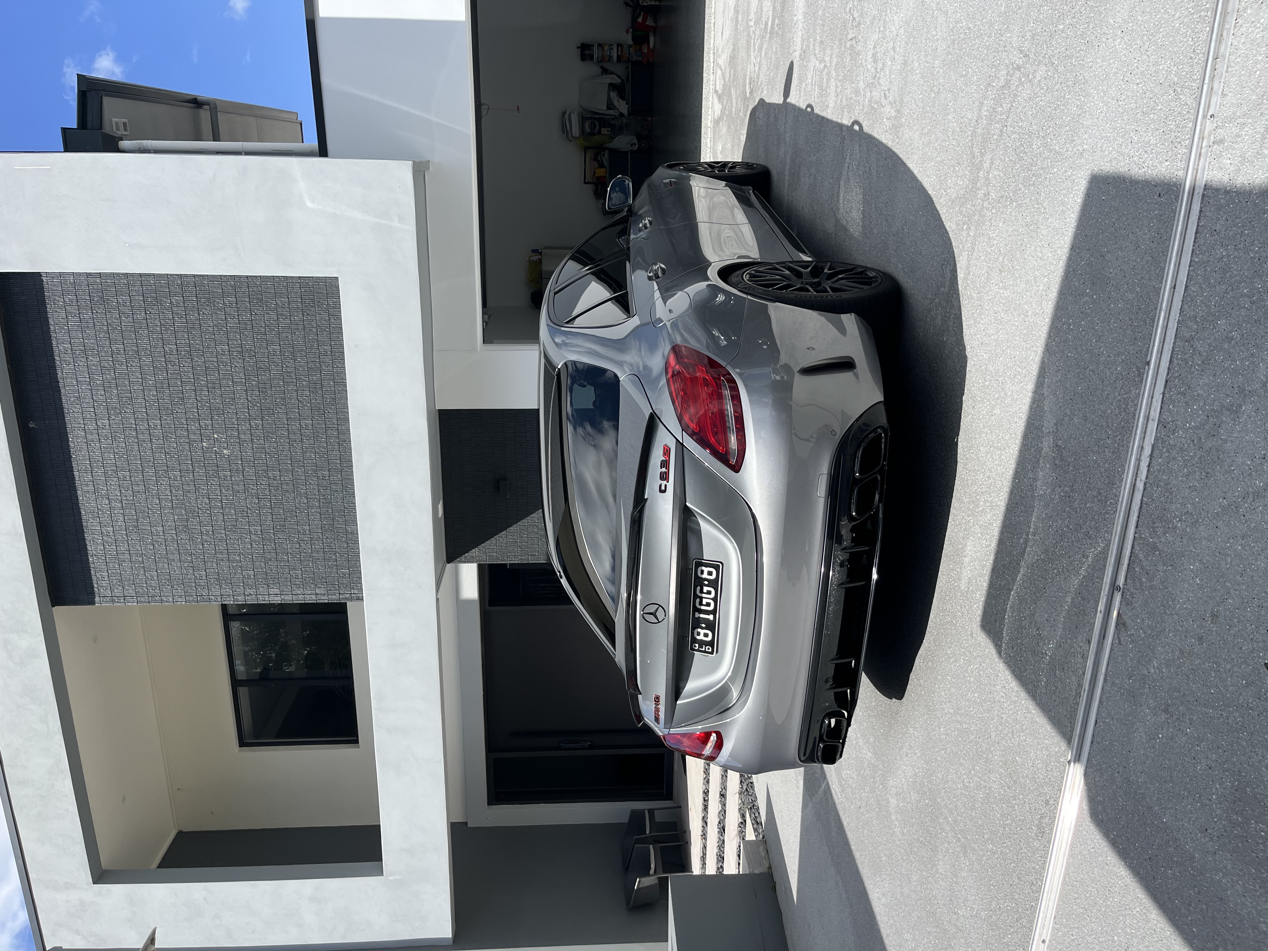 Mercedes rear exterior after detailing